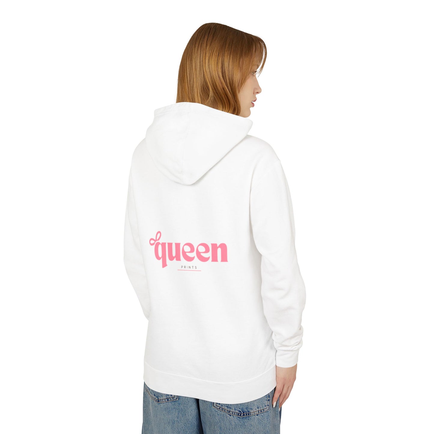 Queen Power Hoodie — Inspirational Pink 'Proverbs Woman' Graphic Sweatshirt