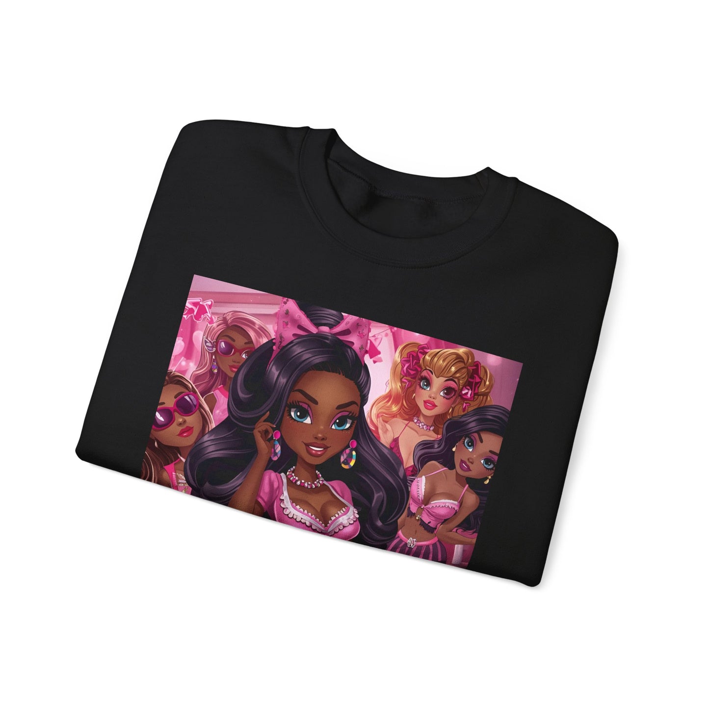 Pajama Party Sweatshirt — Cute Girl Squad Graphic Crewneck