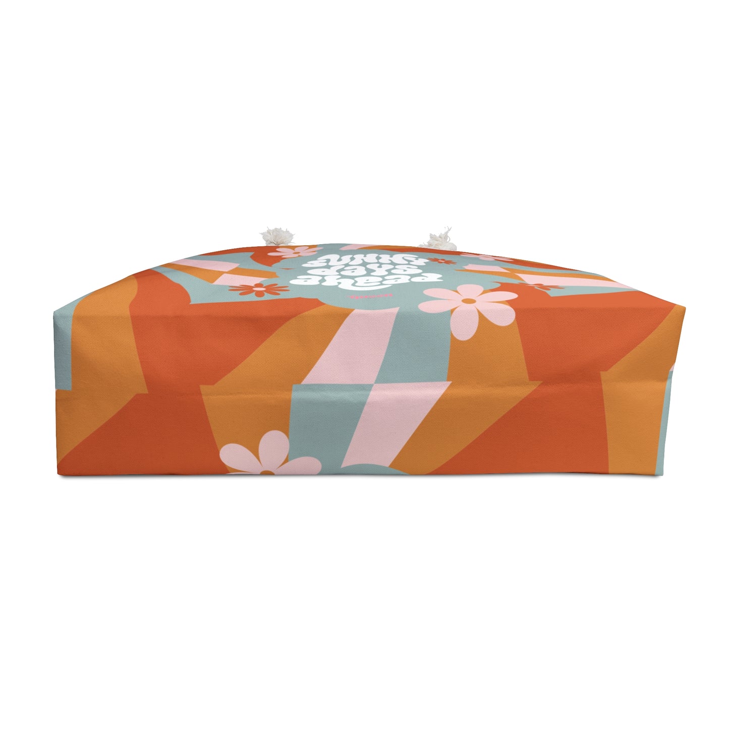 Retro 'Sunny Days Ahead' Weekender Bag — 70s Floral Travel Tote