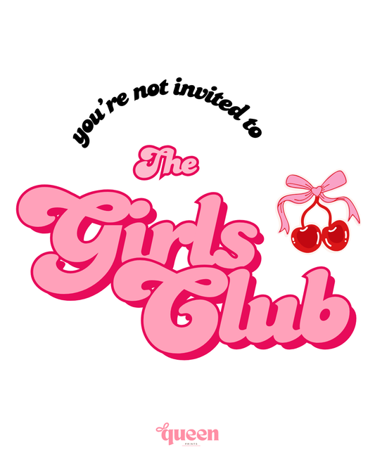 Maxi Cup 40oz Tumbler — 'The Girls Club' Pink Retro Logo Travel Mug