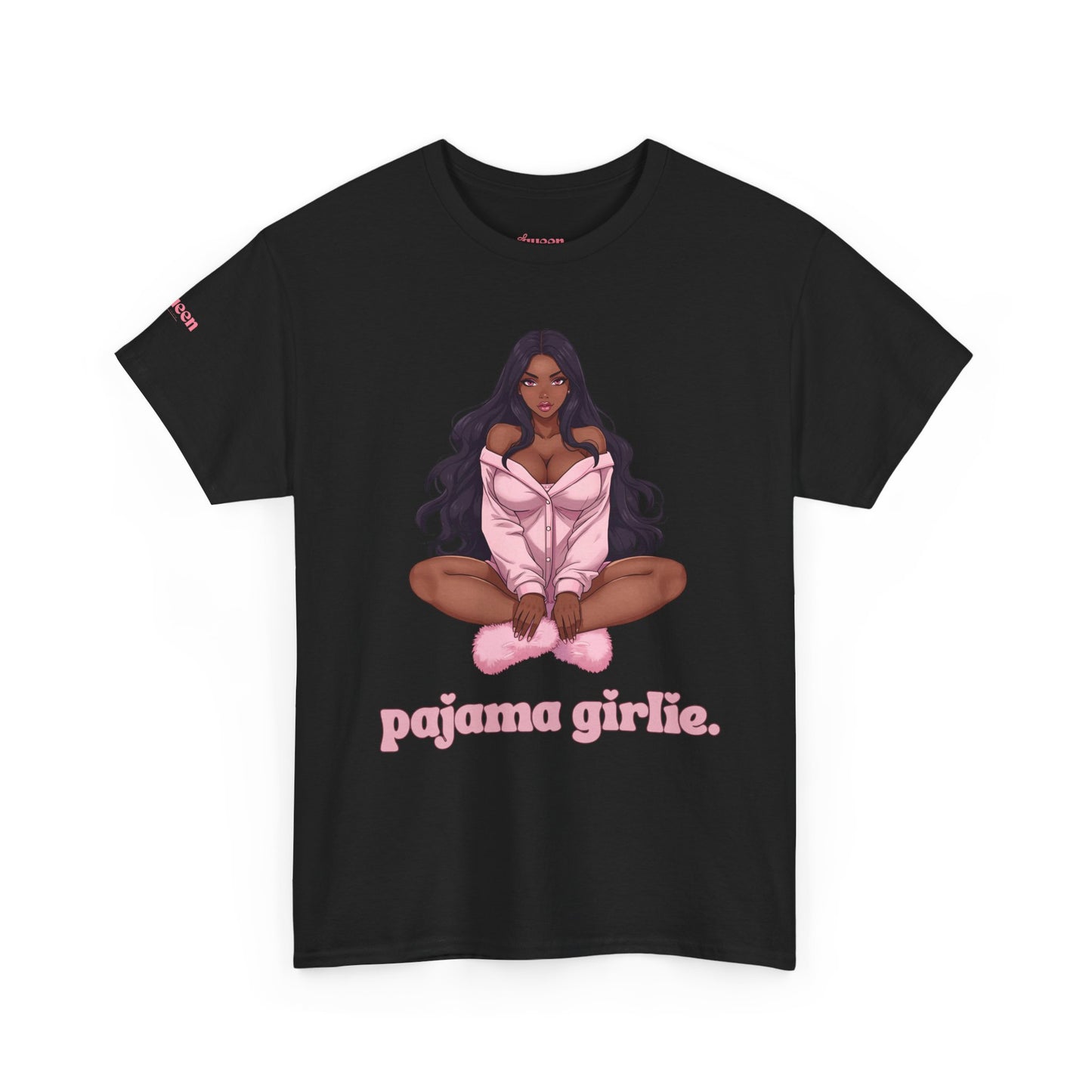 Pajama Girlie Tee — Cute Pink Loungewear Graphic T-Shirt