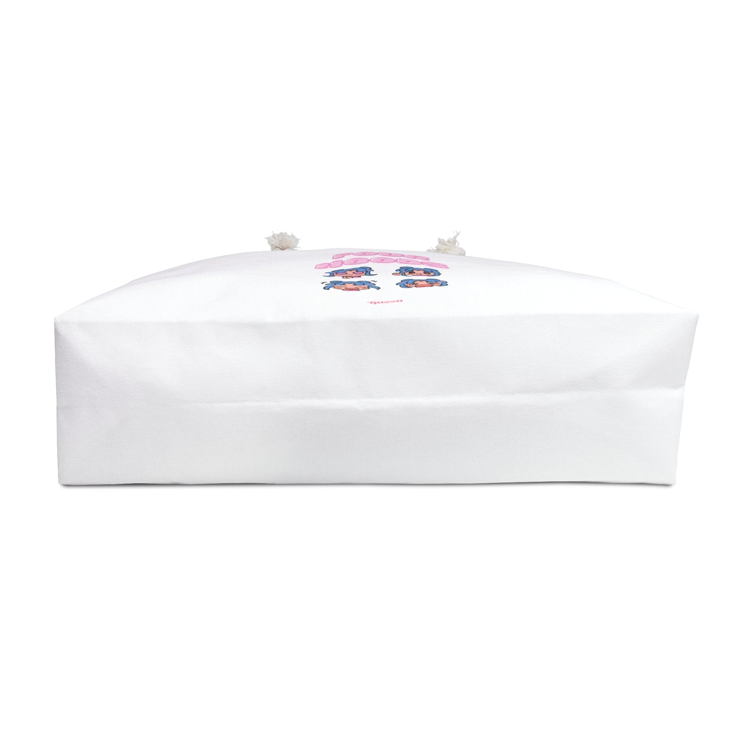 Weekender Bag — Cute 'Four Moods' Anime Faces Large Travel Tote