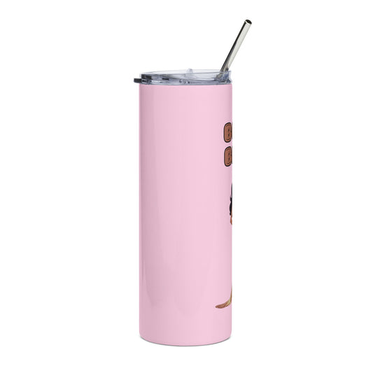 Boss Babe 20oz Stainless Steel Tumbler — Pink Empowerment Travel Cup