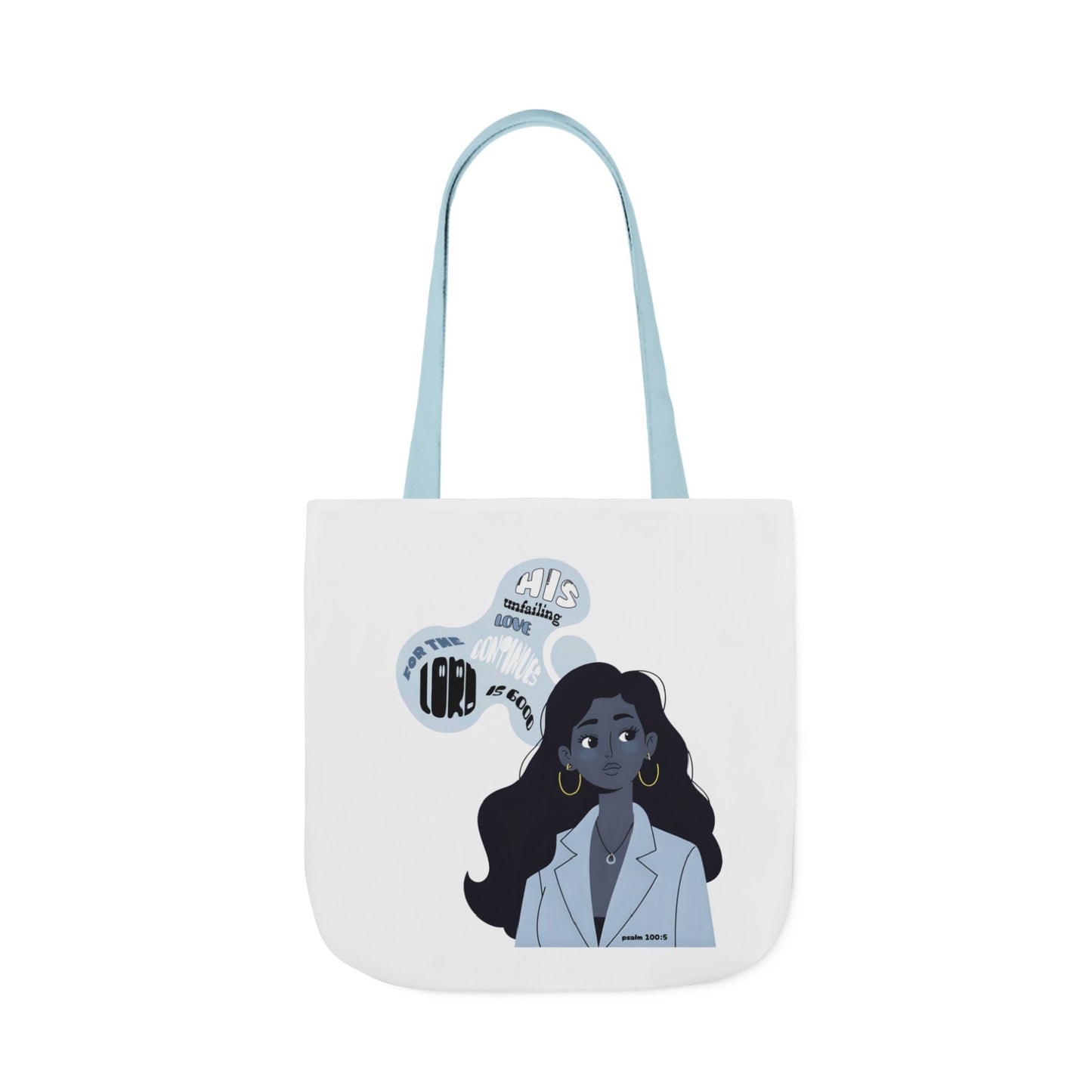 Illustrated Thought Bubble Canvas Tote (Faith Inspired)