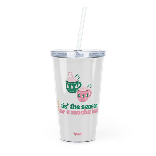 Holiday Mocha Tumbler with Straw — 'tis the season for a mocha latte