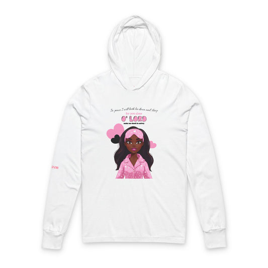 Girls' Faith Hoodie Tee – "I Love the Lord" Pink Graphic Long-Sleeve