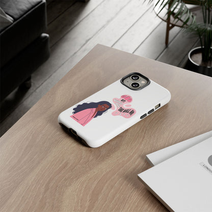 Phone Case — 'God is Within Her, She Will Not Fail' Inspirational Illustrated Case