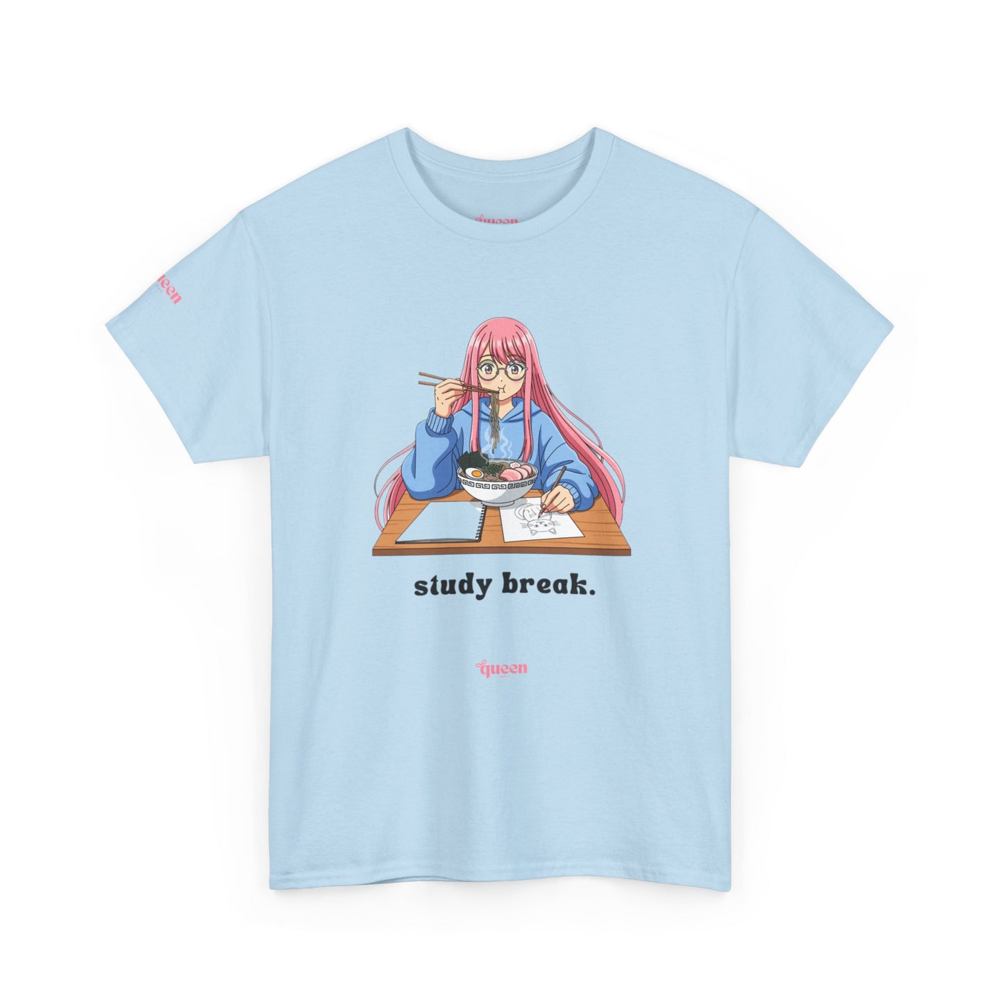Study Break Tee — Cute Anime Girl Graphic Shirt