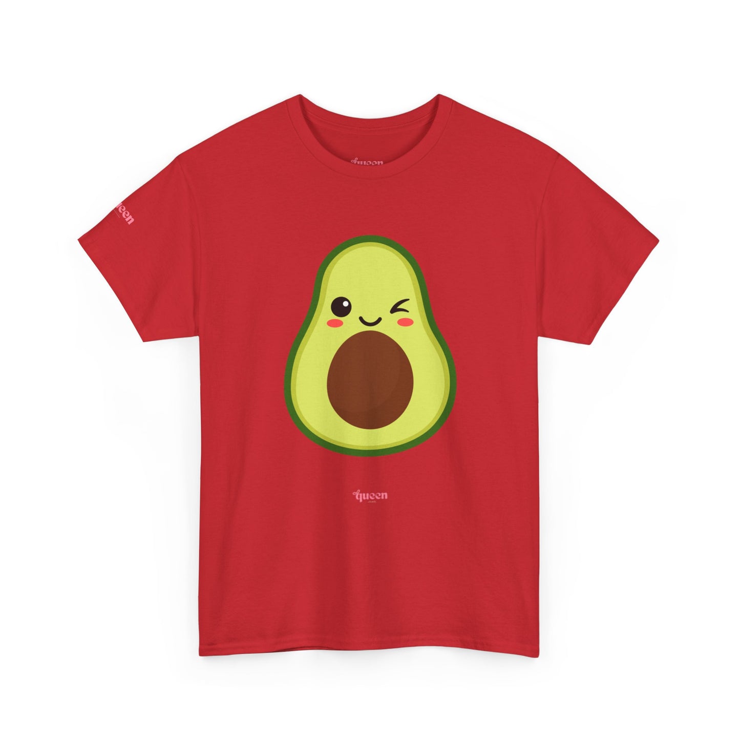 Cute Winking Avocado T-Shirt — Kawaii Fruit Graphic Tee