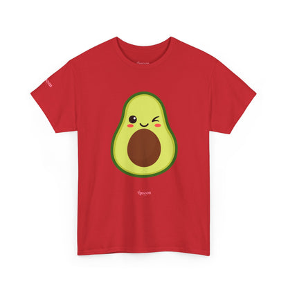 Cute Winking Avocado T-Shirt — Kawaii Fruit Graphic Tee