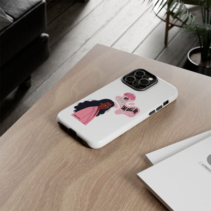 Phone Case — 'God is Within Her, She Will Not Fail' Inspirational Illustrated Case