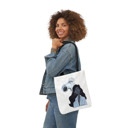 Illustrated Thought Bubble Canvas Tote (Faith Inspired)