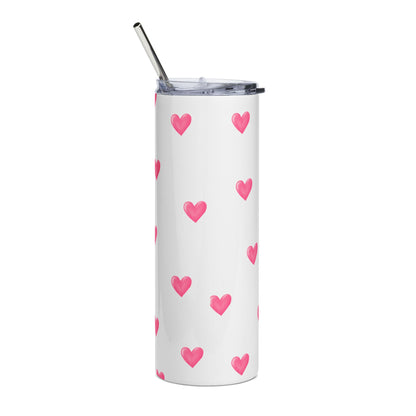 20oz Stainless Steel Tumbler — Pink Heels "I Don't Wanna Be Like Cinderella" Travel Cup