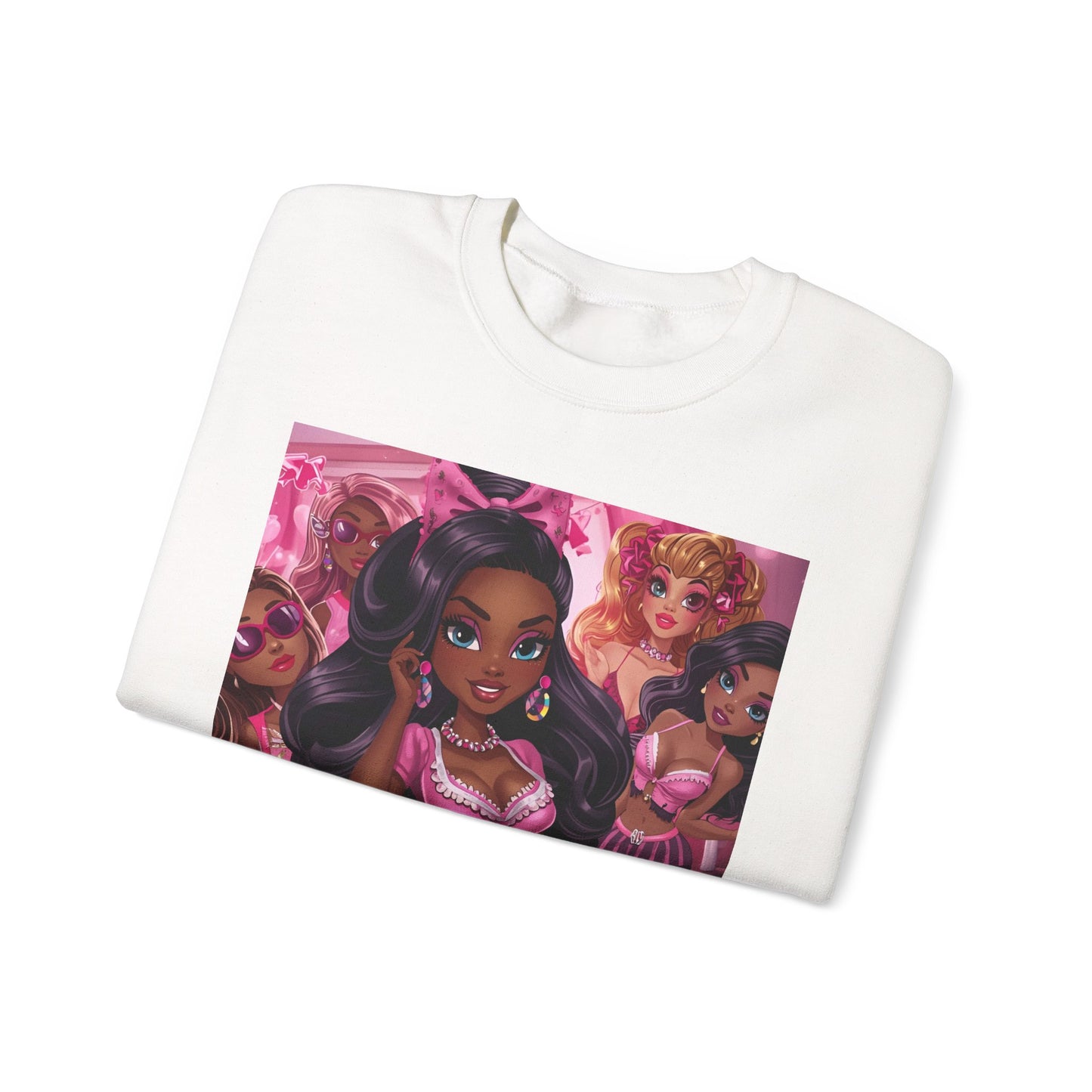 Pajama Party Sweatshirt — Cute Girl Squad Graphic Crewneck