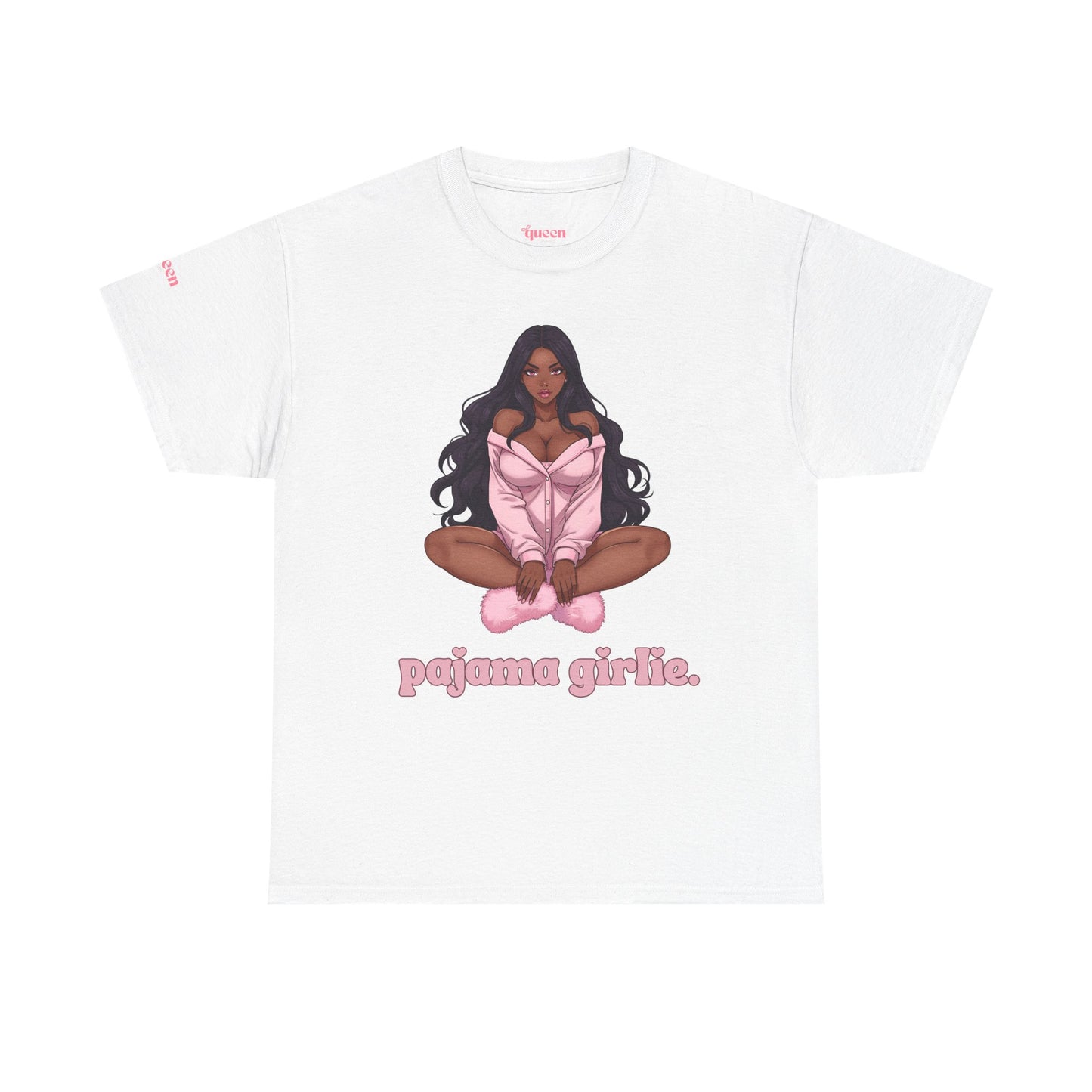 Pajama Girlie Tee — Cute Pink Loungewear Graphic T-Shirt