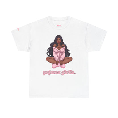 Pajama Girlie Tee — Cute Pink Loungewear Graphic T-Shirt