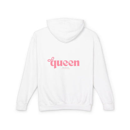 Queen Power Hoodie — Inspirational Pink 'Proverbs Woman' Graphic Sweatshirt