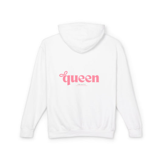 Queen Power Hoodie — Inspirational Pink 'Proverbs Woman' Graphic Sweatshirt