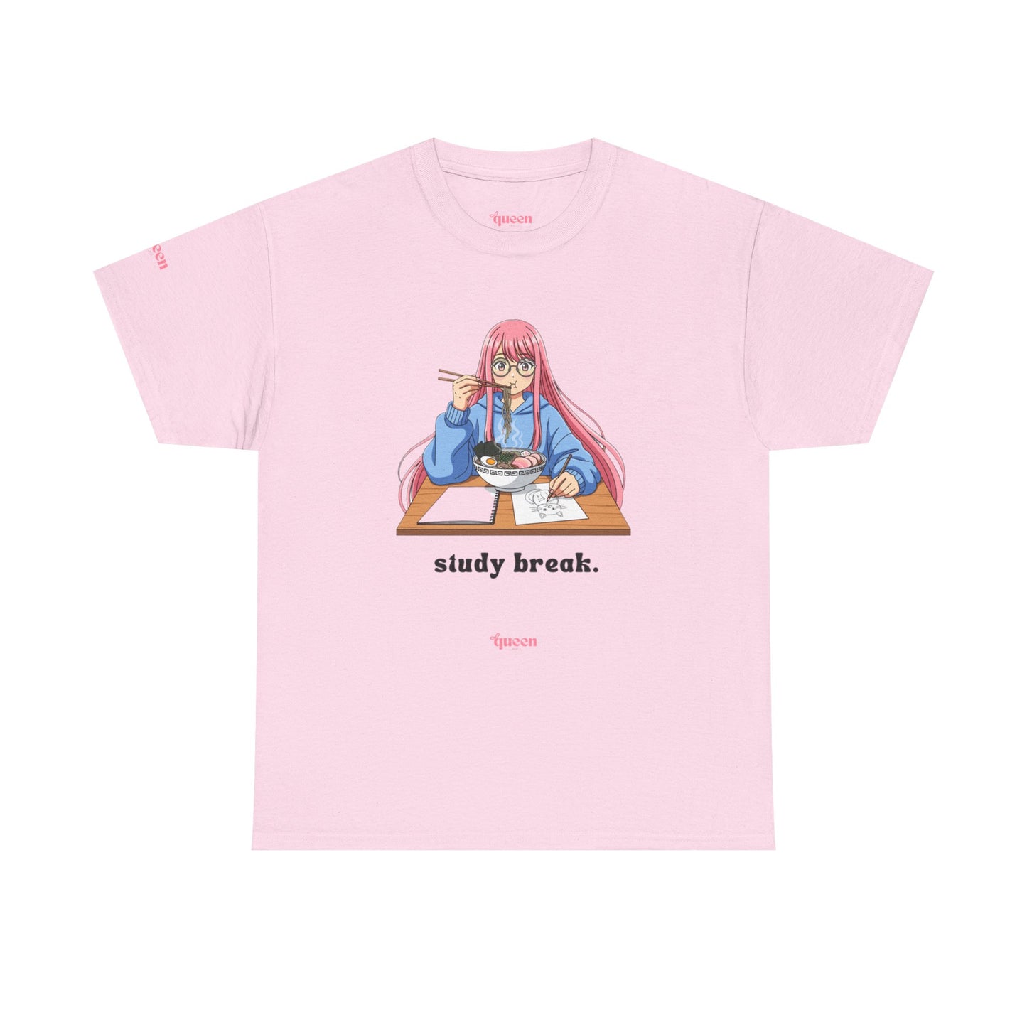Study Break Tee — Cute Anime Girl Graphic Shirt