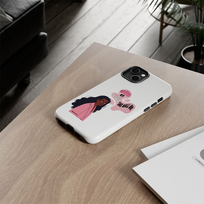 Phone Case — 'God is Within Her, She Will Not Fail' Inspirational Illustrated Case