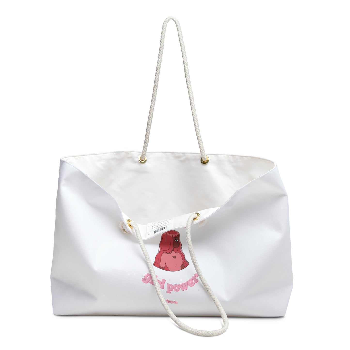 Weekender Bag — Pink Heart Volcano 'Girl Power' Travel Tote