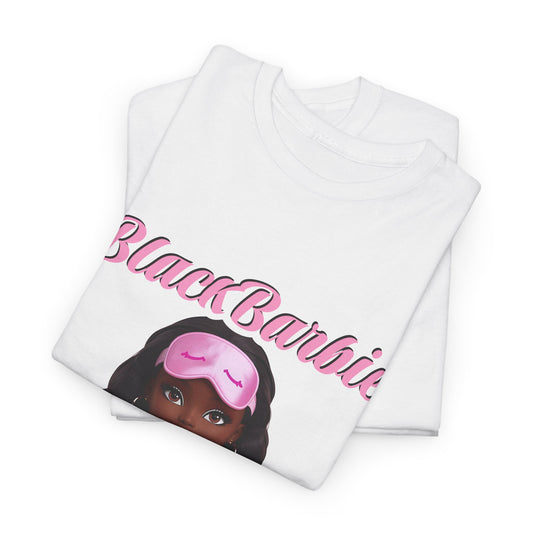 Black Barbie Graphic Tee — BlackBarbie Pink Sleepwear Doll Design