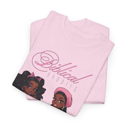 Biblical Badgirls Graphic Tee — Pink Afrocentric Faithful Women T-Shirt