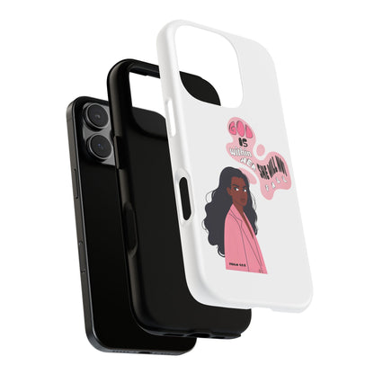 Phone Case — 'God is Within Her, She Will Not Fail' Inspirational Illustrated Case
