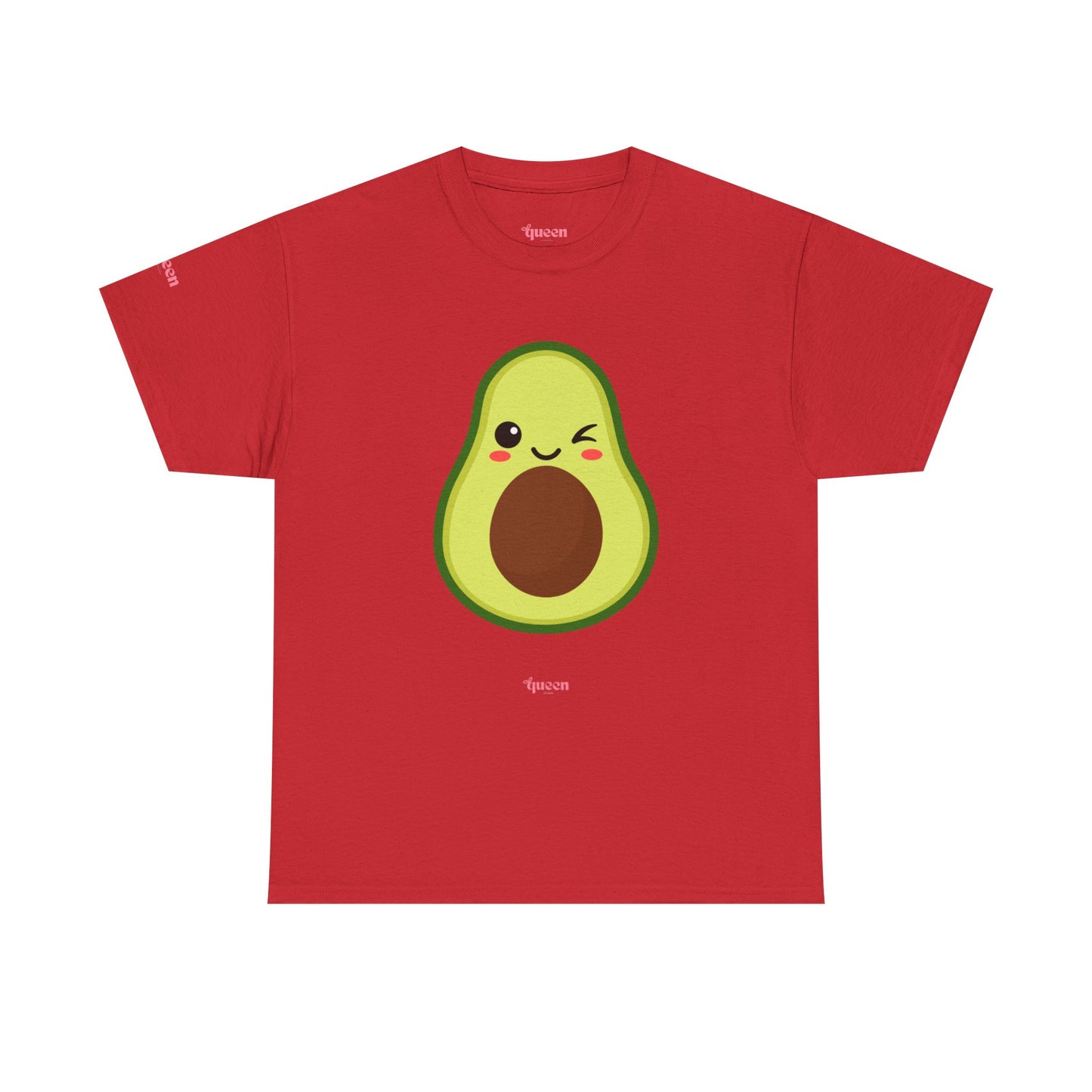 Cute Winking Avocado T-Shirt — Kawaii Fruit Graphic Tee