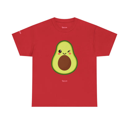 Cute Winking Avocado T-Shirt — Kawaii Fruit Graphic Tee