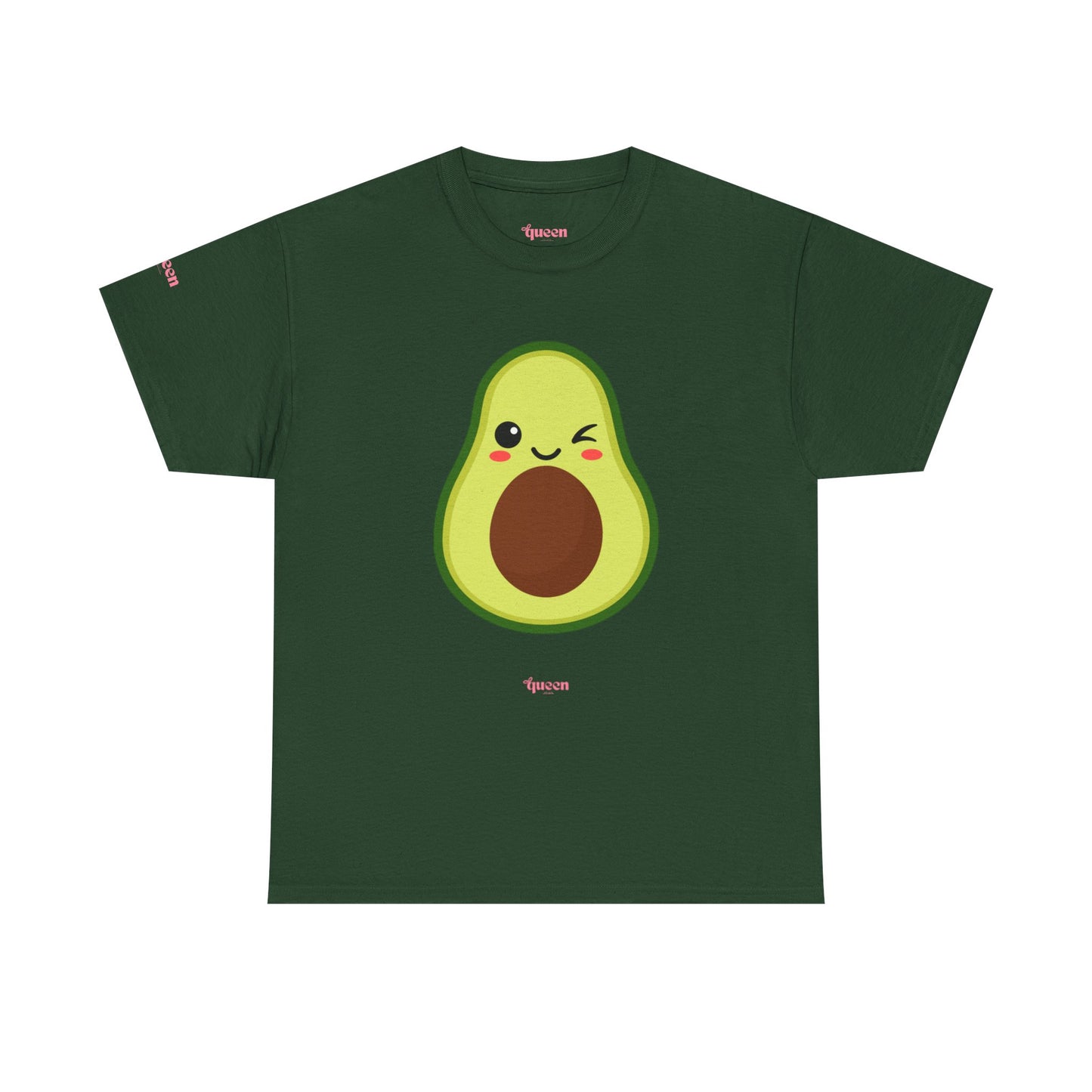 Cute Winking Avocado T-Shirt — Kawaii Fruit Graphic Tee