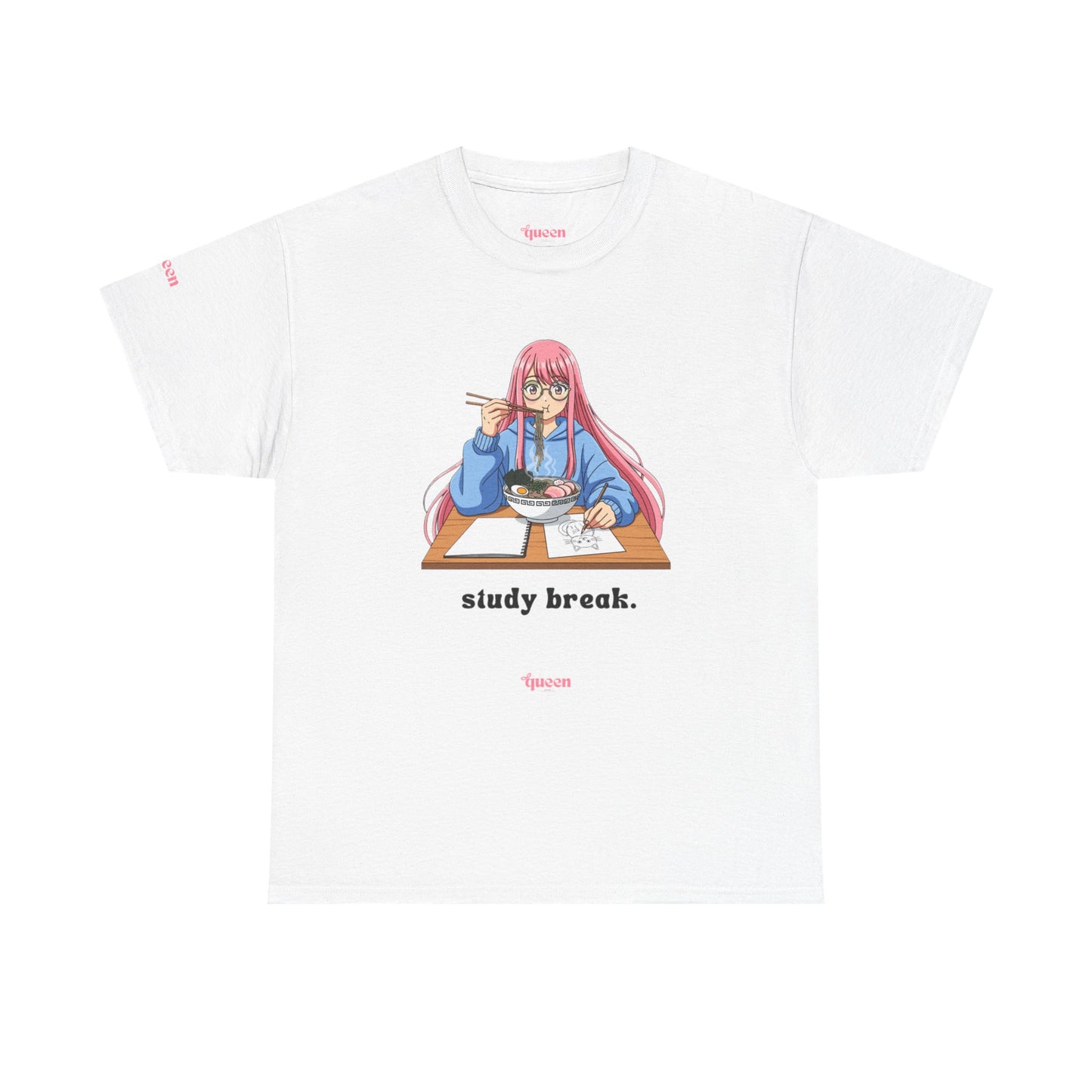Study Break Tee — Cute Anime Girl Graphic Shirt