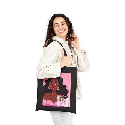 Tote Bag — 'Blush' Pink Afro Girl Canvas Tote