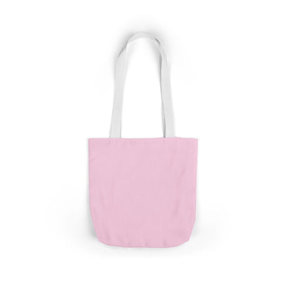 Bossy Pink Heart Tote Bag — Cute Retro Graphic Canvas Tote