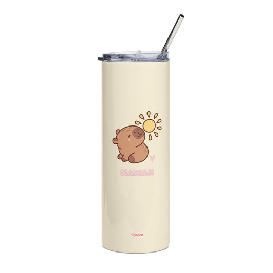 20oz Stainless Tumbler — Cute Sunbear Design "Sunshine"