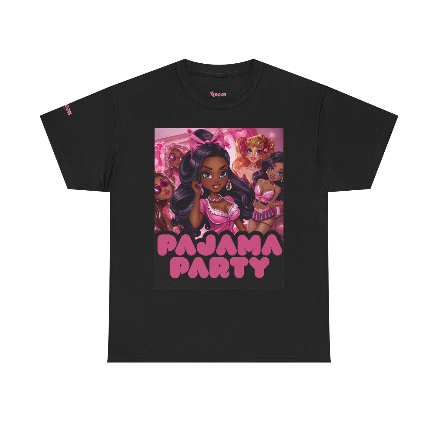 Pajama Party T‑Shirt — Cute Pink Sleepover Graphic Tee