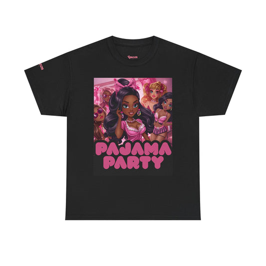 Pajama Party T‑Shirt — Cute Pink Sleepover Graphic Tee