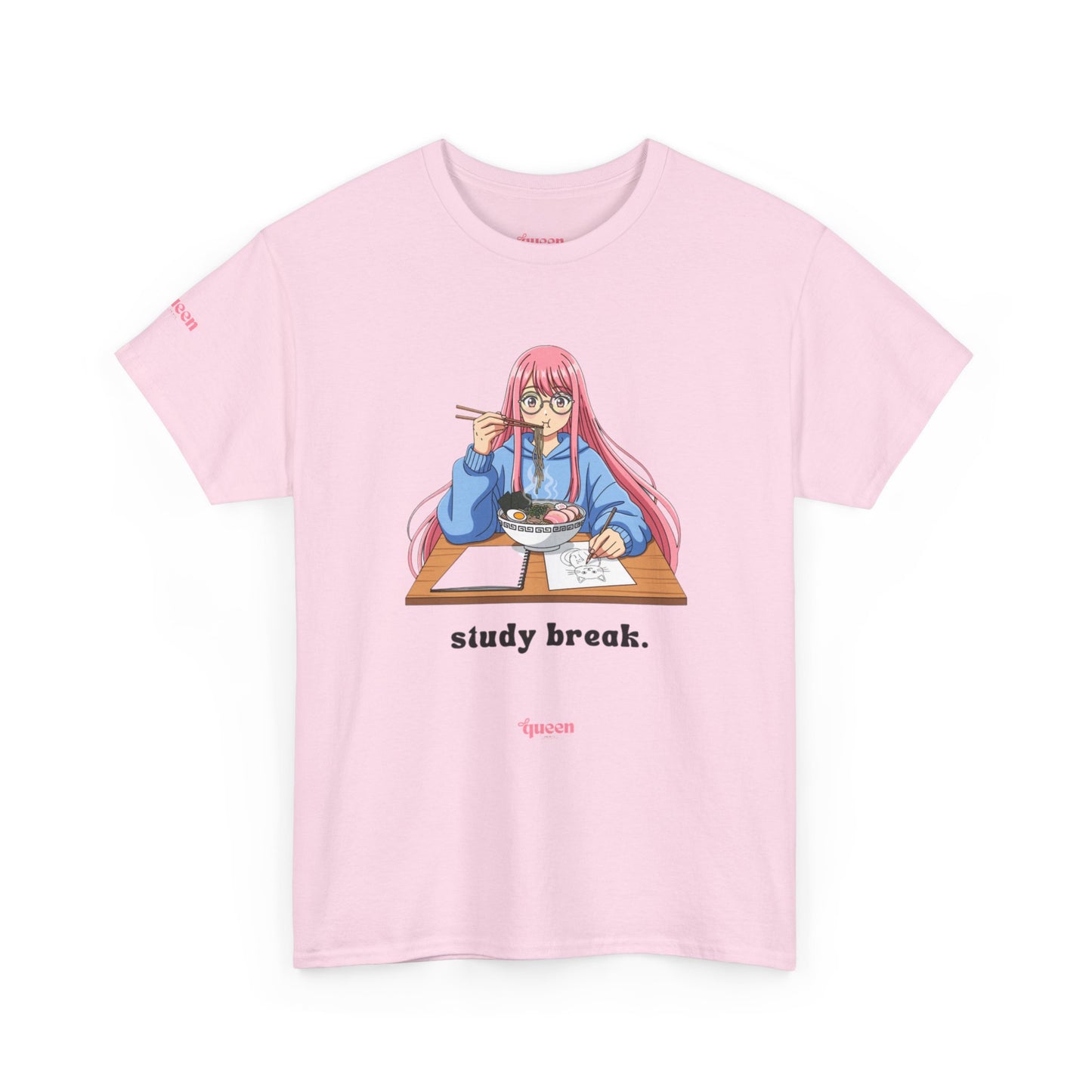 Study Break Tee — Cute Anime Girl Graphic Shirt