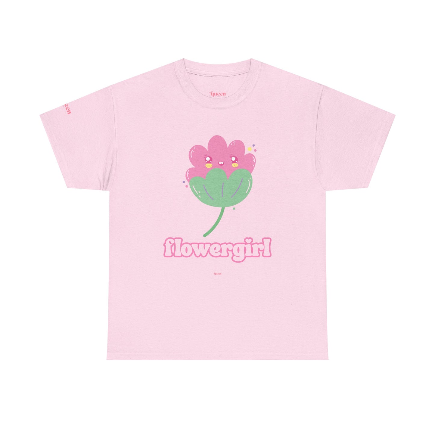 Flowergirl T-Shirt — Cute Pink Floral Graphic Tee