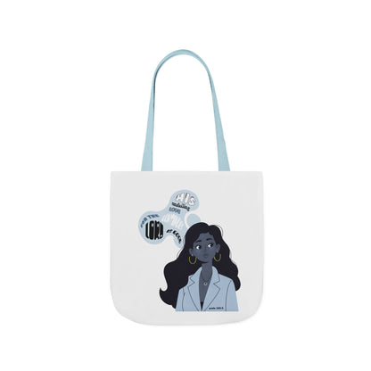 Illustrated Thought Bubble Canvas Tote (Faith Inspired)