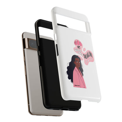 Phone Case — 'God is Within Her, She Will Not Fail' Inspirational Illustrated Case