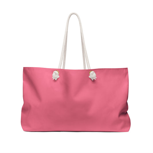 Weekender Bag - "Give Someone Some Love Today" Pink Heart Travel Tote