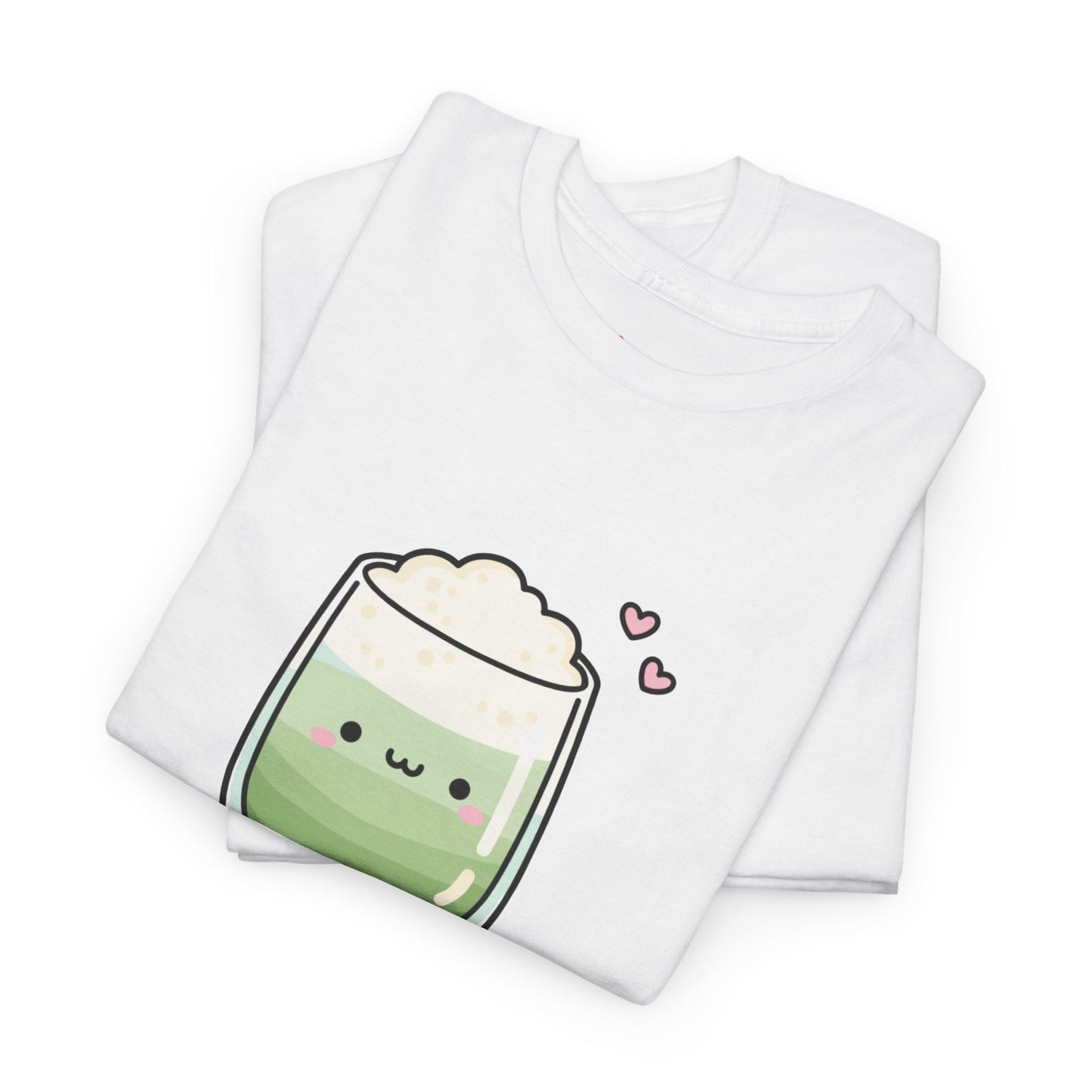 Cute Matcha Tee — "I'm Too Cute to Care" Kawaii Drink T-Shirt