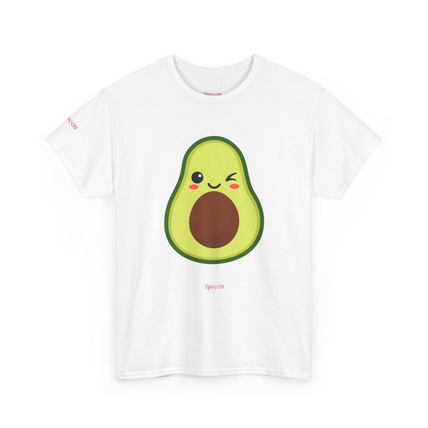 Cute Winking Avocado T-Shirt — Kawaii Fruit Graphic Tee