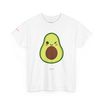 Cute Winking Avocado T-Shirt — Kawaii Fruit Graphic Tee