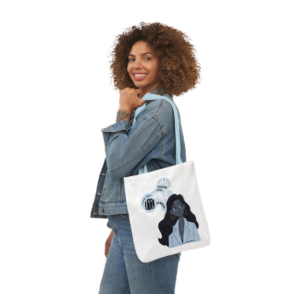 Illustrated Thought Bubble Canvas Tote (Faith Inspired)