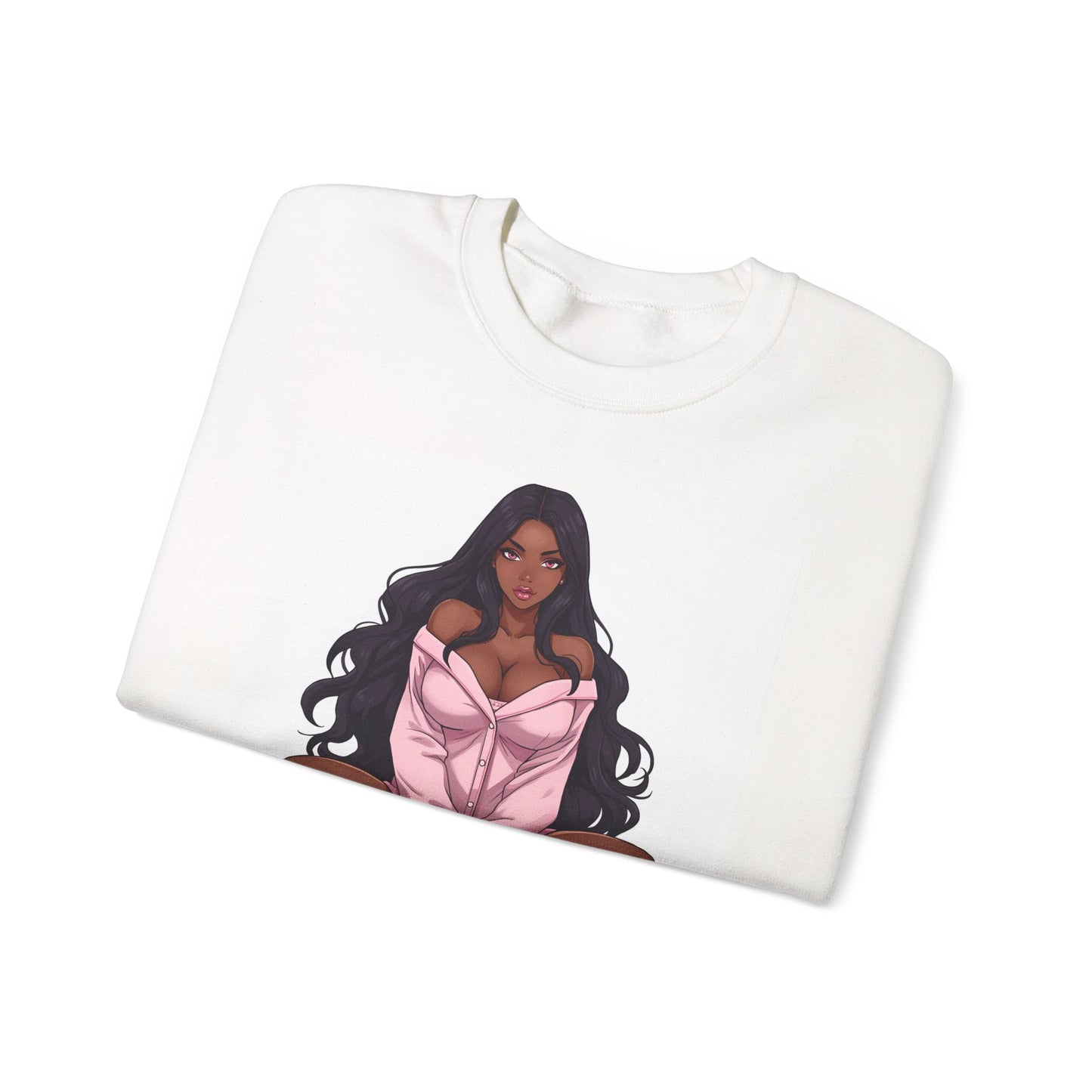 Pajama Girlie Sweatshirt — Cozy Pink Loungewear Crewneck