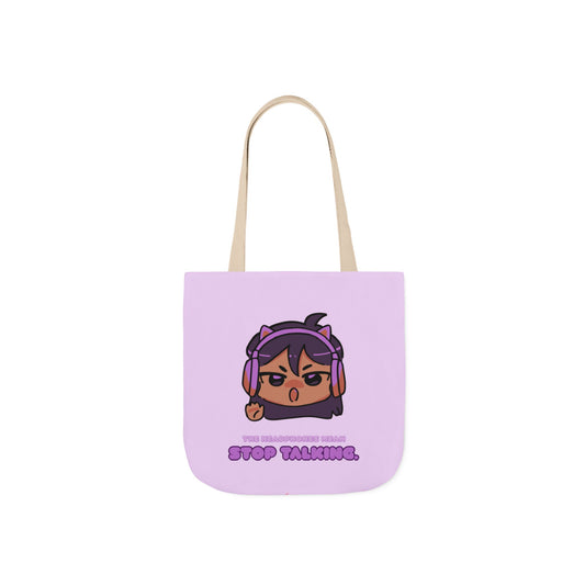 Tote Bag — Cute Chibi Gamer Design "Stop Talking"