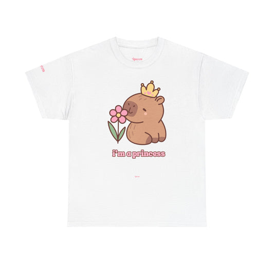 Princess Capybara Tee — "I’m a princess" Cute Animal Graphic Shirt