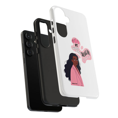 Phone Case — 'God is Within Her, She Will Not Fail' Inspirational Illustrated Case